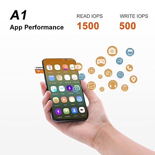 KOOTION 128GB Micro SD Card 128 gb Ultra Micro SDXC Memory U3 Card High Speed TF Card R Flash, U3, A1,V30, 128 GB from KOOTION