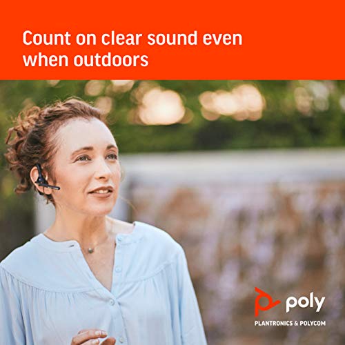 Plantronics by Poly Voyager 5200 Wireless Headset - Single-Ear Bluetooth Headset w/Noise-Canceling Mic - Ergonomic Design - Voice Controls - Lightweight - Connect to Mobile/Tablet via Bluetooth by Plantronics