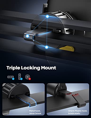 Lamicall Phone Holder Car Vent - ðð¢ððð« Spring Clamp [Big Phone Friendly] Air Vent Cell Phone Mount for Car Hands Free Automobile Cradle Clip for iPhone, Android Smartphone, 4" to 7" Phone by Lamicall