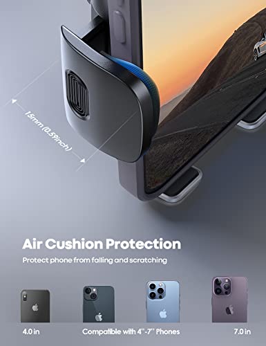 Lamicall Phone Holder Car Vent - ðð¢ððð« Spring Clamp [Big Phone Friendly] Air Vent Cell Phone Mount for Car Hands Free Automobile Cradle Clip for iPhone, Android Smartphone, 4" to 7" Phone by Lamicall