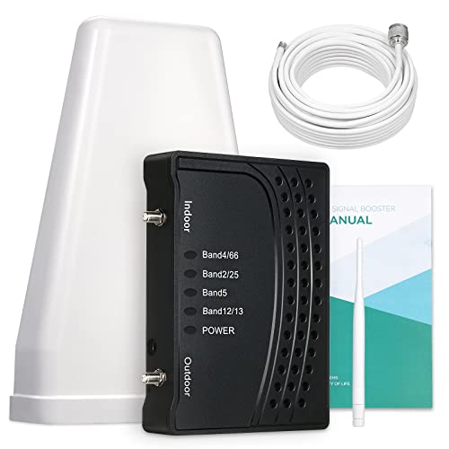 Cell Phone Signal Booster for Home with All U.S Carriers on Band 66/2/4/5/12/13/17/25 | Up to 2,000 Sq Ft |Cell Booster Boost 5G 4G& LTE with Verizon, AT&T, T-Mobile & More | FCC Approved from BoostBars