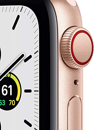 Apple Watch SE (GPS + Cellular, 40mm) - Gold Aluminum Case with Pink Sand Sport Band (Renewed) from Apple Computer