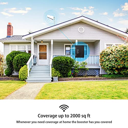 Cell Phone Signal Booster for Home with All U.S Carriers on Band 66/2/4/5/12/13/17/25 | Up to 2,000 Sq Ft |Cell Booster Boost 5G 4G& LTE with Verizon, AT&T, T-Mobile & More | FCC Approved from BoostBars