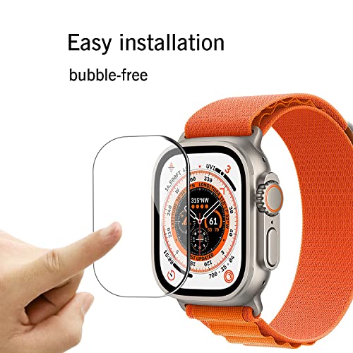 Ailun for Apple Watch Ultra Screen Protector [49mm], Tempered Glass Film, Anti-Scratch, High Definition, Touch Sensitive[3 Pack][Clear] by Ailun