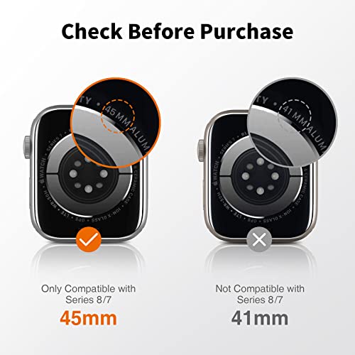 LK 6 Pack for Apple Watch Series 8 Screen Protector [45mm] Series 7 [New Version] Anti-Scratch, Self-Healing Soft TPU Film for Apple Watch Series 8 45mm, HD Transparent from LK