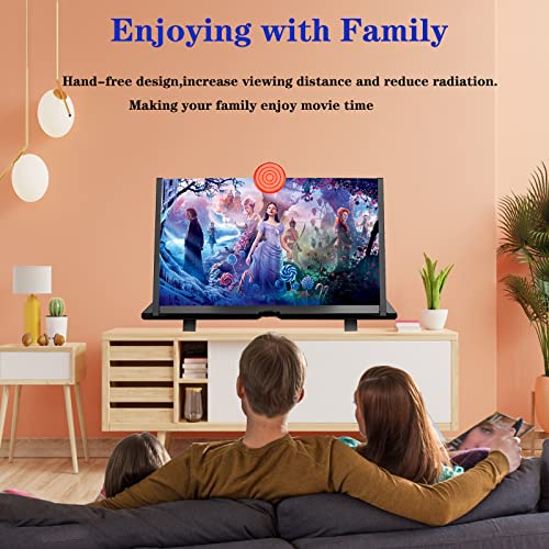 16" Screen Magnifier for Cell Phone -3D Magnifying Projector Screen Enlarger Expander for Movies, Videos, and Gaming â Foldable Phone Stand with Screen Amplifier â Compatible with All Smartphones by Fanlory
