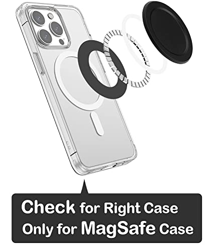 metisinno Magnetic Base Basic Compatible with PopSocket Phone Grips and iPhone MagSafe Cases, Black from Oliver Electronics