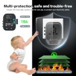 Universal Travel Adapter with USB-C and USB Ports