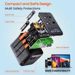 Universal Travel Adapter with 4 USB Ports