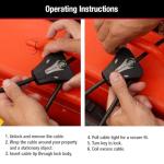 Master Lock 8418D 6-Foot Adjustable Locking Cable