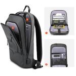 HEROIC KNIGHT USB Charging Laptop Backpack, Grey