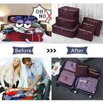 Vicloon 6-Piece Travel Suitcase Organizer Set