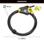 Master Lock Adjustable Security Cable for Gear