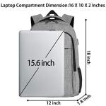 MATEIN Lightweight Laptop Backpack with USB Charging