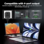 Universal Travel Adapter with USB-C and USB Ports