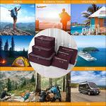 Vicloon 6-Piece Travel Suitcase Organizer Set