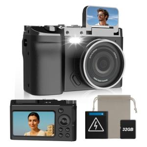 4K 64MP Dual Screen Compact Vlogging Camera