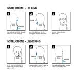Lifeventure Retractable Cable Lock for Travel Gear