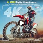 4K Flip Screen Digital Camera for Travel