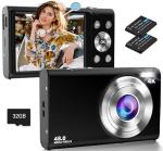 4K Compact Camera with 16X Zoom and 32G Card