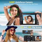 4K Flip Screen Digital Camera for Travel