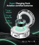 XSWCCJJ Smart Ring with Charging Case - Waterproof