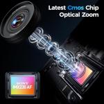 4K Compact Camera with Flip Screen & 16X Zoom