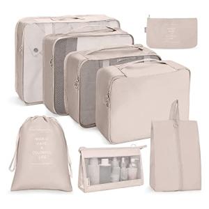 OSDUE 8-Pack Lightweight Travel Packing Cubes
