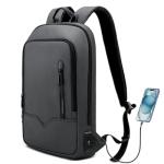 HEROIC KNIGHT USB Charging Laptop Backpack, Grey