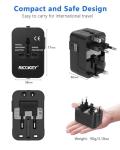 Universal Travel Adapter with USB-C and USB Ports