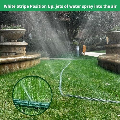 Watoo 100 FT Heavy-Duty Flat Sprinkler Hose