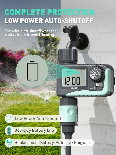RAINPOINT Automatic Garden Irrigation Timer with LCD Display