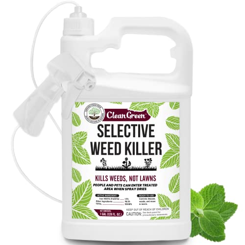 Mighty Mint Selective Weed Killer for Lawns 1 Gallon