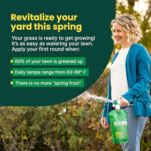 Sunday Green Machine Lawn Fertilizer, 2 Pack