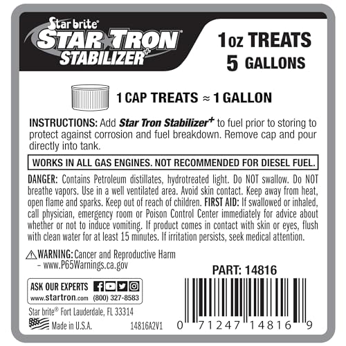 Star Tron Fuel Stabilizer with Corrosion Protection