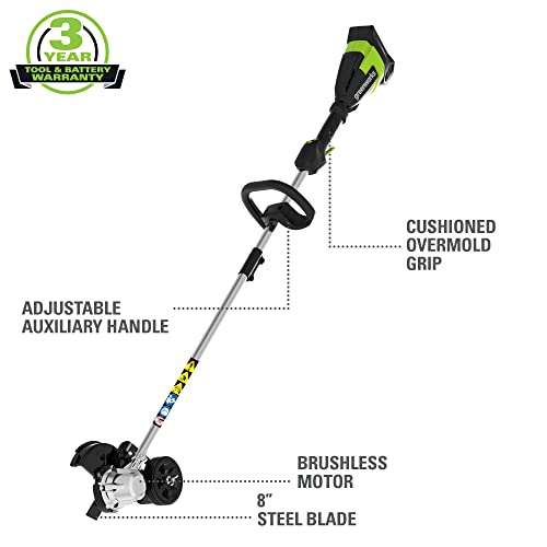 Greenworks 40V 8" Brushless Edger with Battery