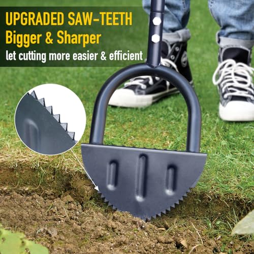 Colwelt Half Moon Lawn Edger with T-Grip