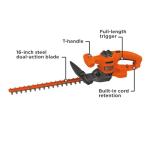 BLACK+DECKER 16" Corded Hedge Trimmer