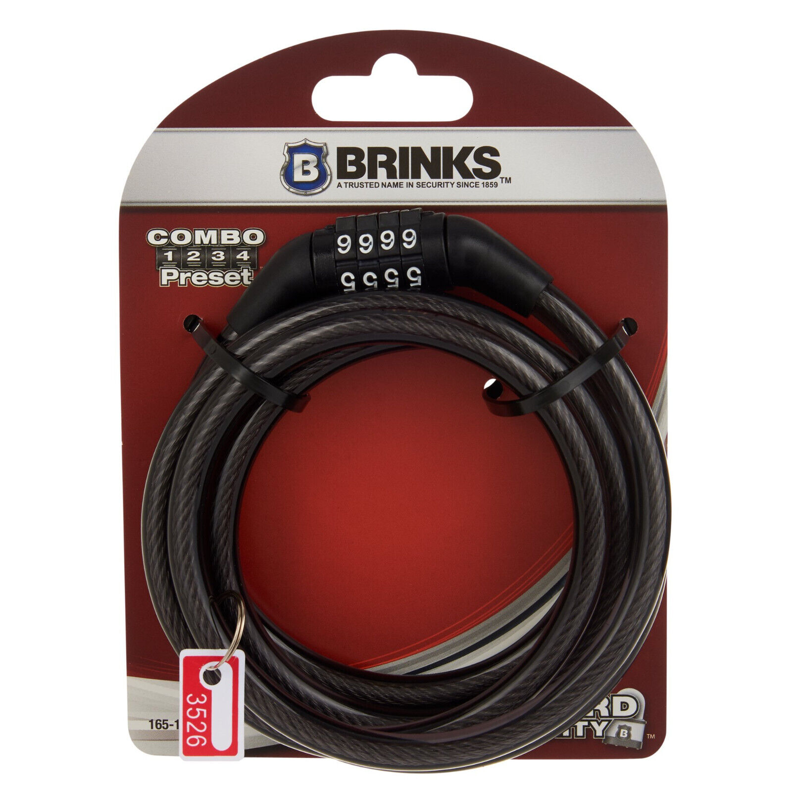 Brink's 5FT Flexible Steel Cable Bike Lock