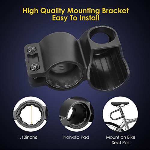 Heavy-Duty U-Lock for Bike with Security Cable