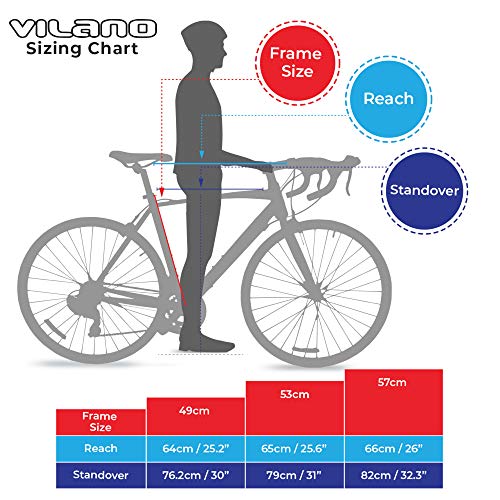 Vilano Shadow 3.0 Road Bike with Shifters
