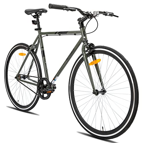 Hiland Urban Commuter Bike for Men 700C Green