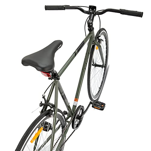 Hiland Urban Commuter Bike for Men 700C Green