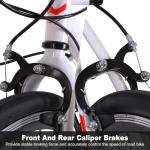 WEIZE 700C Road Bike, 14 Speed Commuter Racer