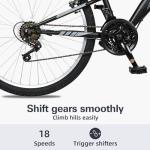 WEIZE 18-Speed Mountain Bike with Dual Suspension