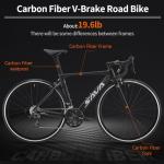 SAVADECK Carbon Road Bike with Shimano 18 Speed