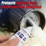 Keze Lithium Grease Multi-Purpose Automotive Bike Grease Garage Door Hinge Lubricant High Temp Heavy Duty NLGI 2 Lubricant with Brush for Bearings, Sunroof, Gears, Track Rail,1oz-2 Pack