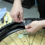 Slime 20272 Bike Skabs Pre-Glued Patch Kit, for Bike Tube Puncture Repair, Peel and Stick, Contains 6 Patches and a Metal scuffer