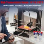 Keze Lithium Grease Multi-Purpose Automotive Bike Grease Garage Door Hinge Lubricant High Temp Heavy Duty NLGI 2 Lubricant with Brush for Bearings, Sunroof, Gears, Track Rail,1oz-2 Pack