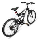WEIZE Kids Mountain Bike, 20 inch Kids' Bicycles for 6-10 Years Old Boys Girls with Dual Full Suspension, 6 Speeds Drivetrain, High-Carbon Steel Frame, Ideal for Young Riders and Adventurers